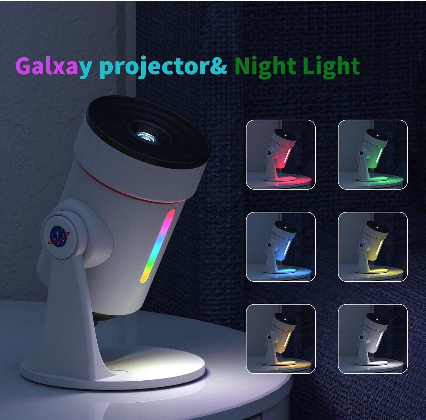 360° Galaxy Star Projector Lamp