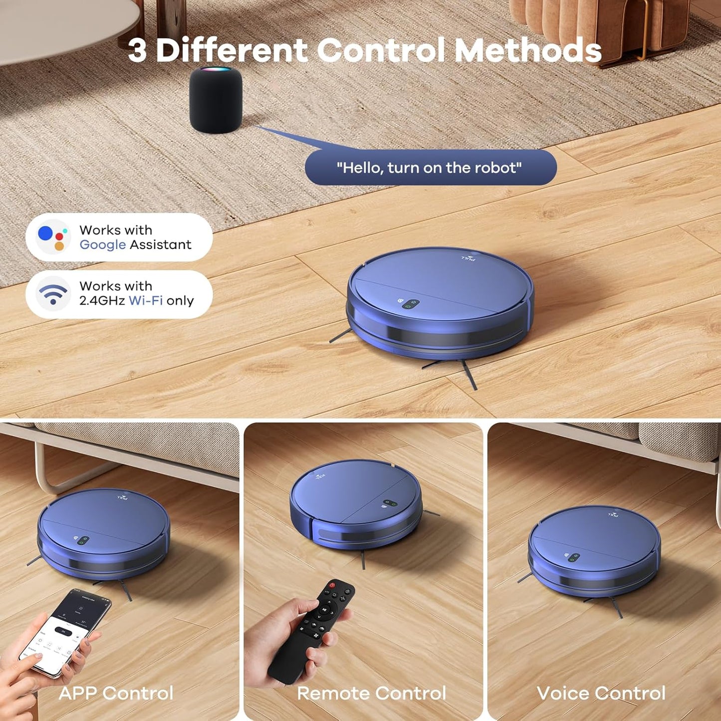 2-in-1 Smart Robot Vacuum Cleaner